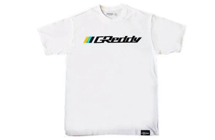 GReddy OG Logo Tee (with 3 stripes) - White