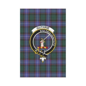 GUTHRIE TARTAN CLAN BADGE GARDEN FLAG TH1