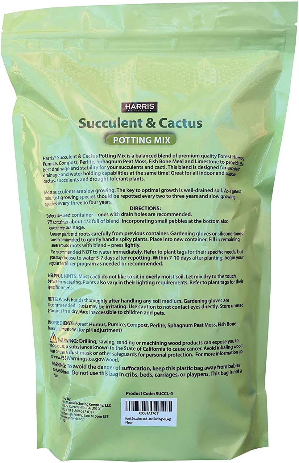 Harris Succulent and Cactus Potting Soil (4 Qts)