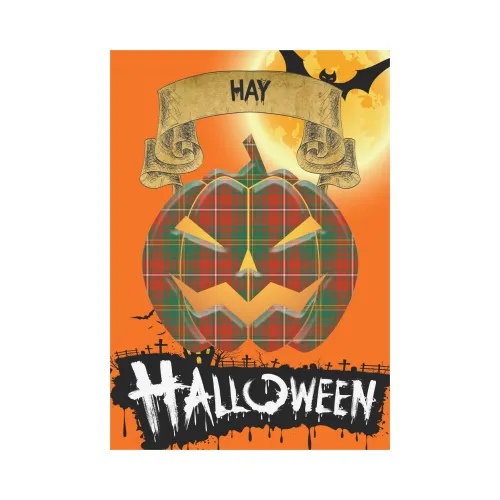 Hay Ancient Tartan Jack O' Lantern Garden Flag / Halloween Home Decor NN8