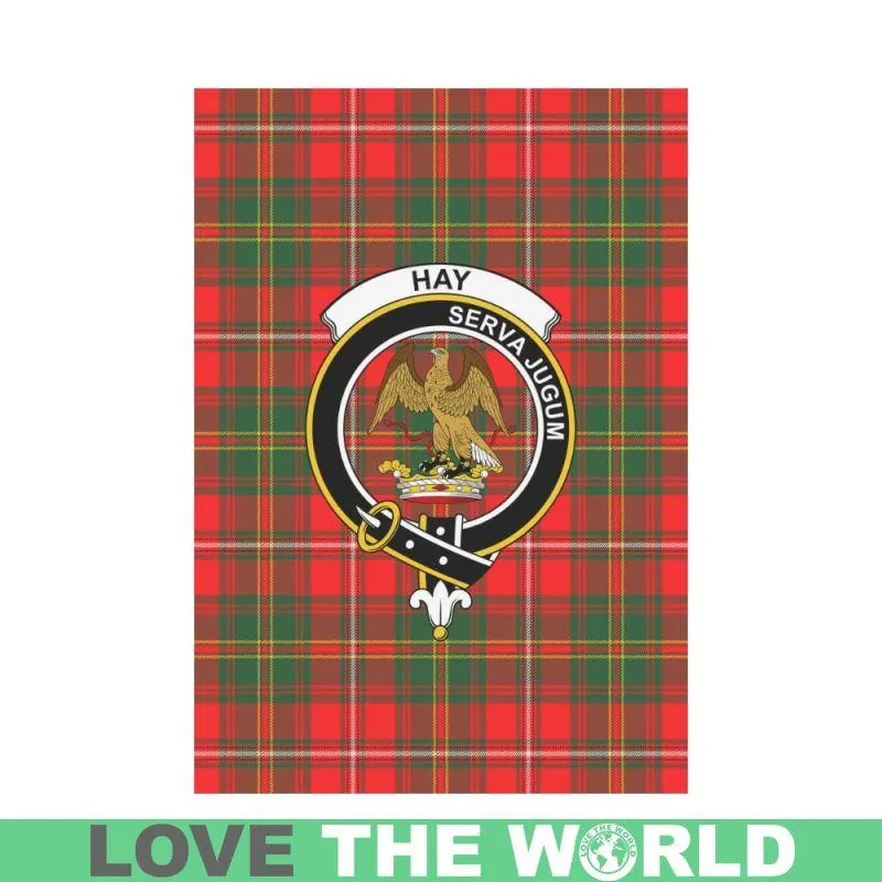 Hay Tartan Flag Clan Badge K7