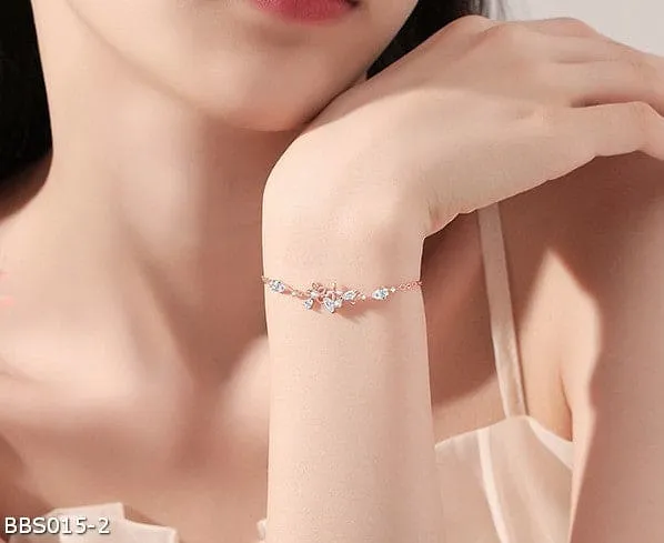 ins style micro-pave flower bracelet