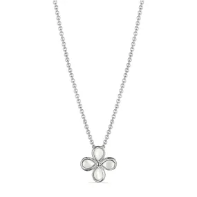 Jardin Flower Pendant Necklace with Mother of Pearl