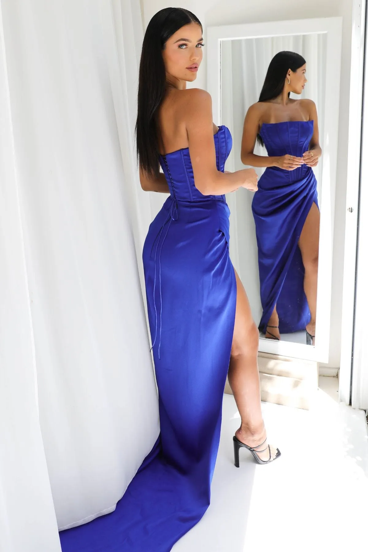 LIA STUBLLA - Celine Gown (Cobalt Blue) - RRP $989