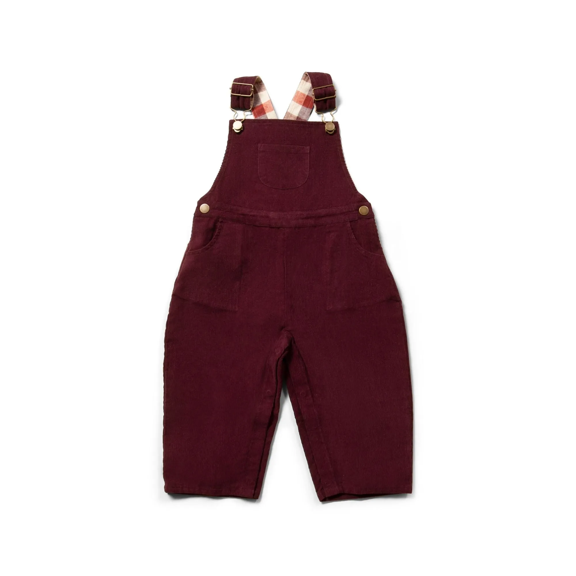 Little Green Radicals Latzhose aus Cord – Berry