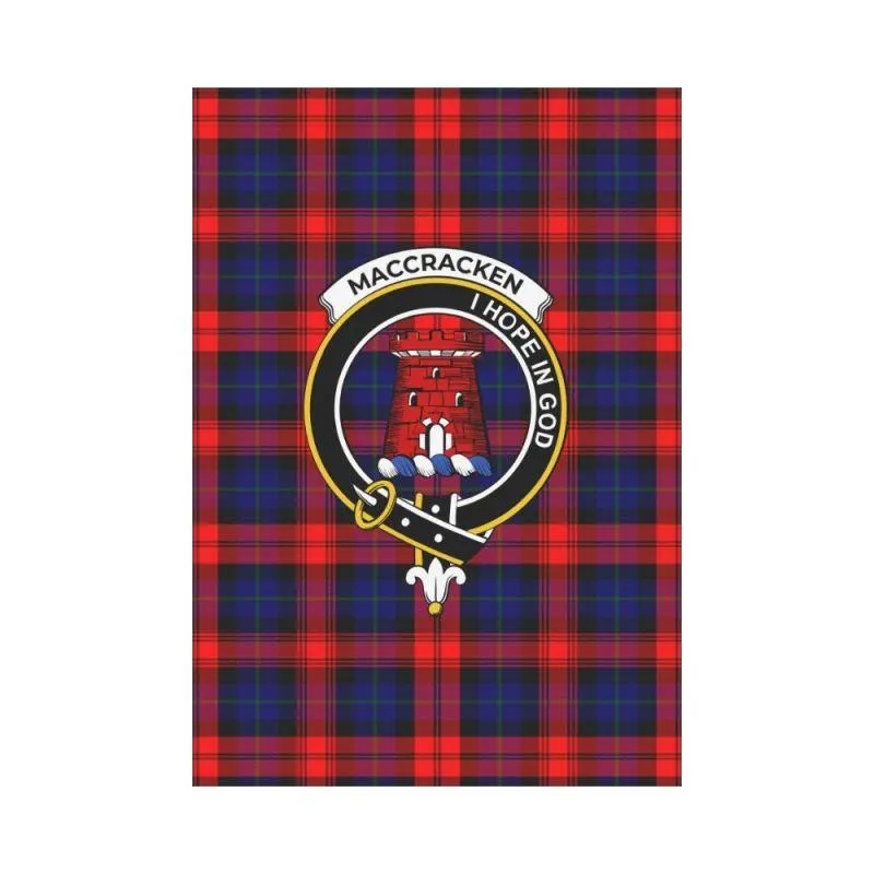 Maccraken Tartan Flag Clan Badge K7