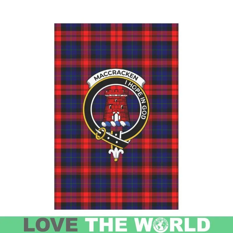 Maccraken Tartan Flag Clan Badge K7