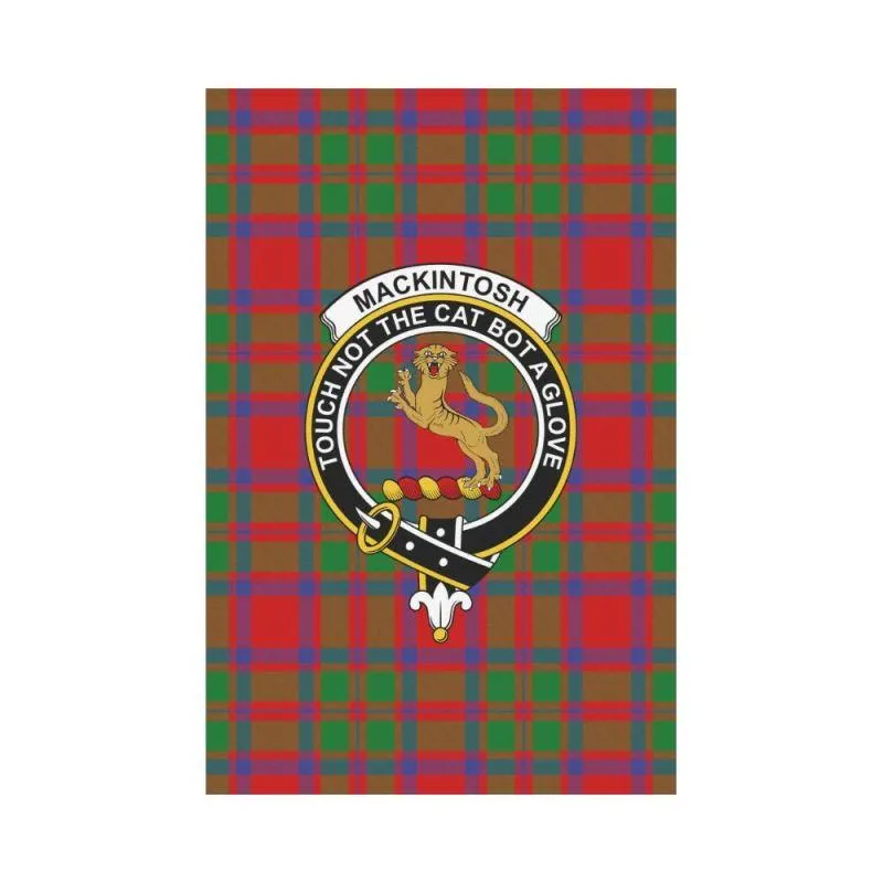 MACKINTOSH TARTAN CLAN BAGE GARDEN FLAG W7