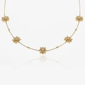 Million Luxe Gold Pendant Necklace with Diamonds