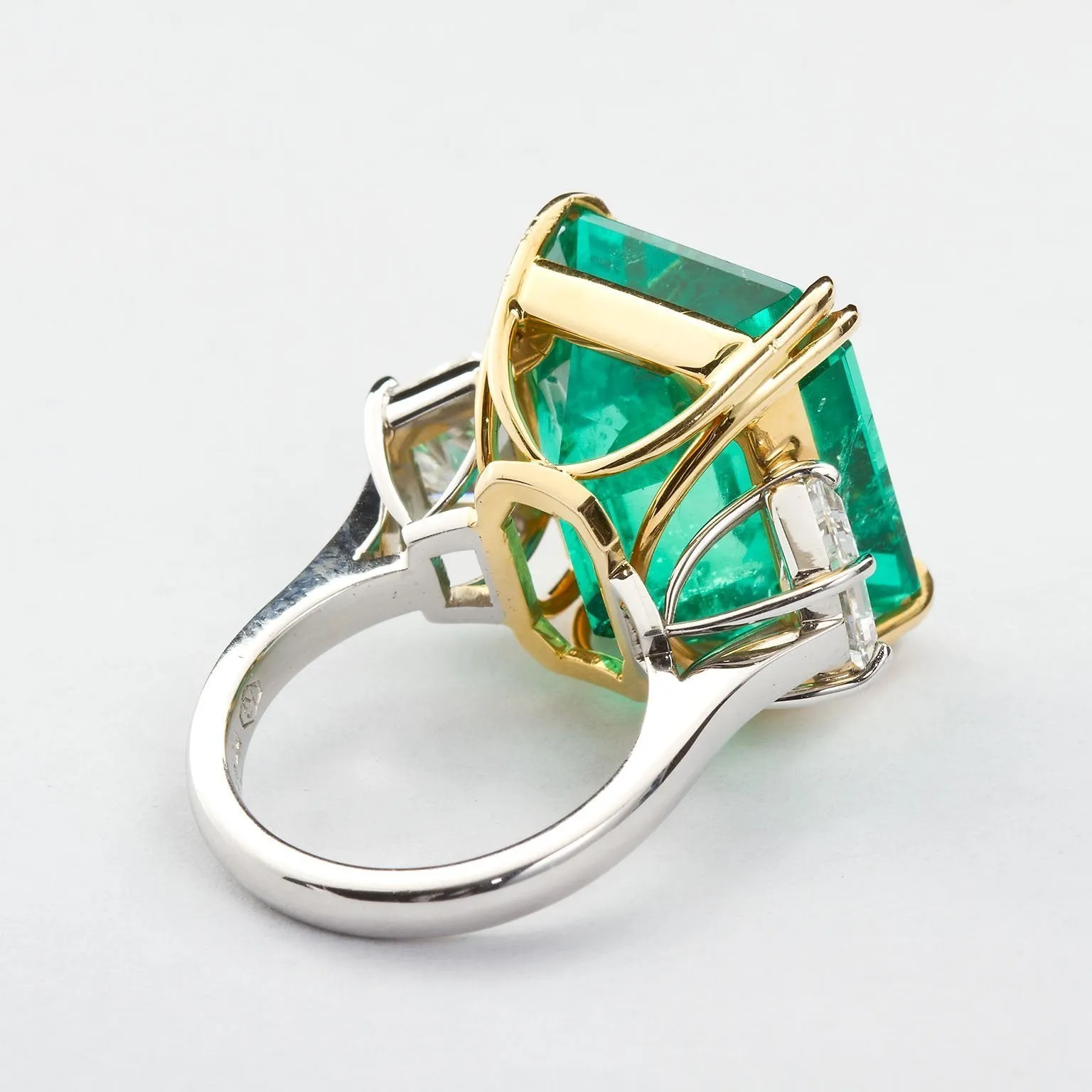 PATRICE Large Colombian Emerald Engagement Ring