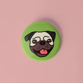 Pug pinback button