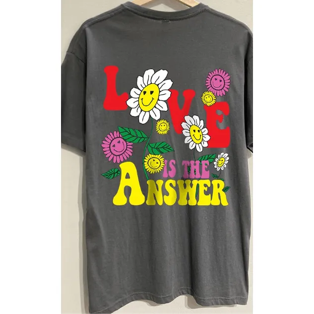 "Love Is the Answer" Oversized Tee Shirt