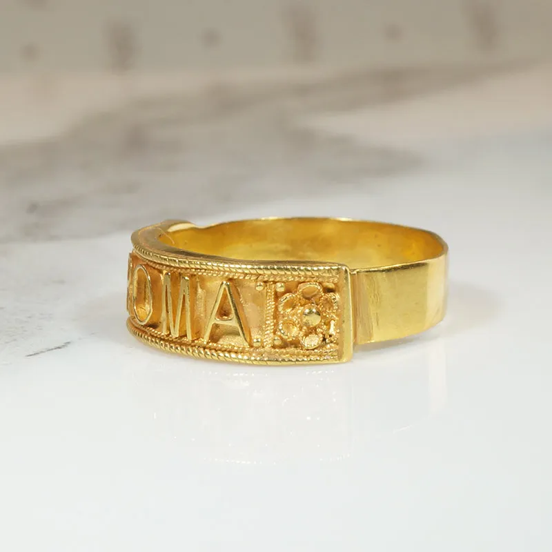 "Roma" 18k Gold Souvenir Ring