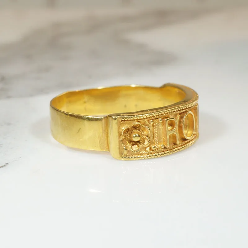 "Roma" 18k Gold Souvenir Ring