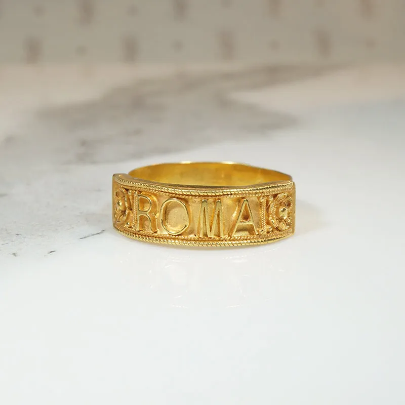 "Roma" 18k Gold Souvenir Ring