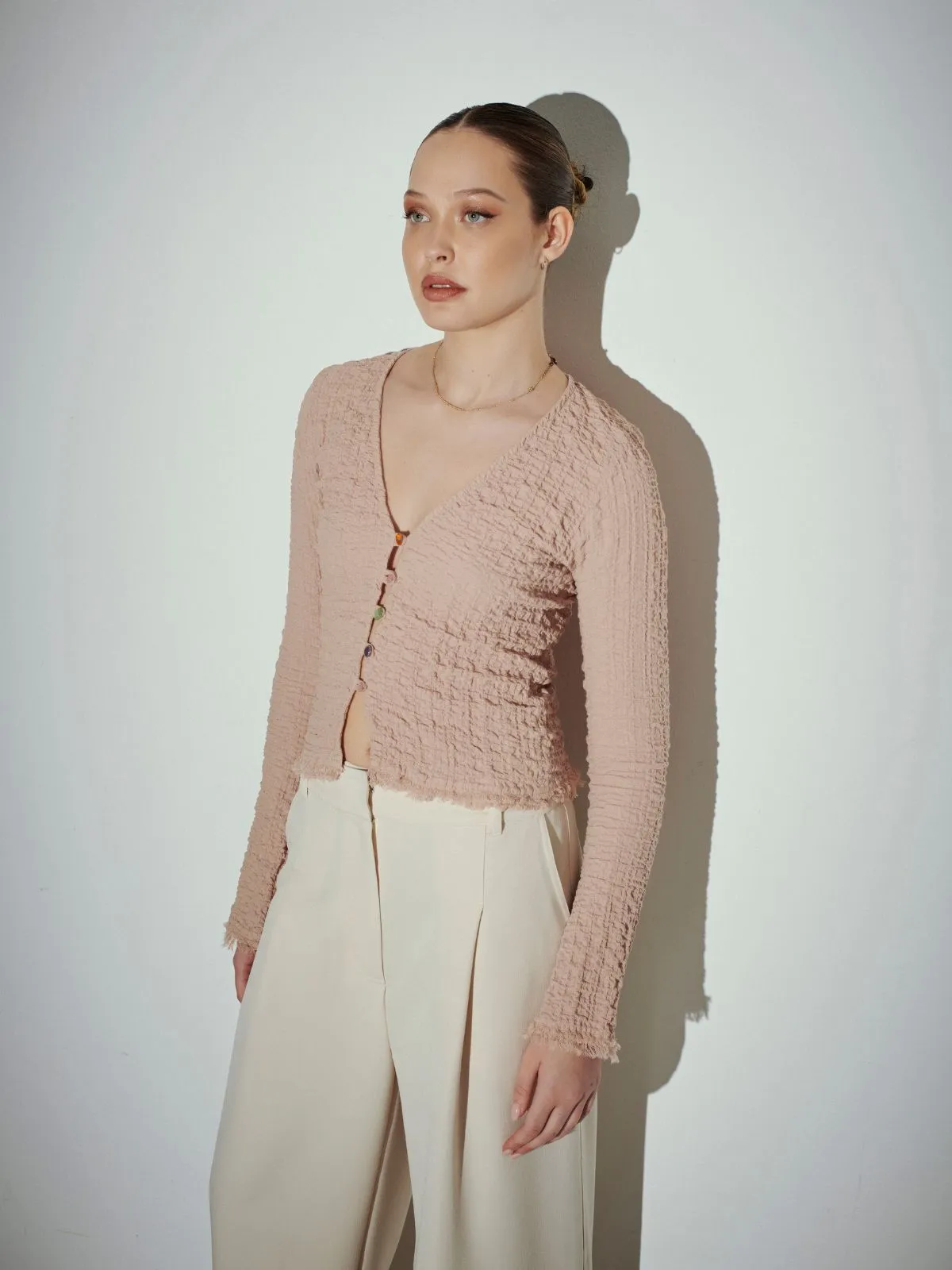 VIOLIN cardigan - sand