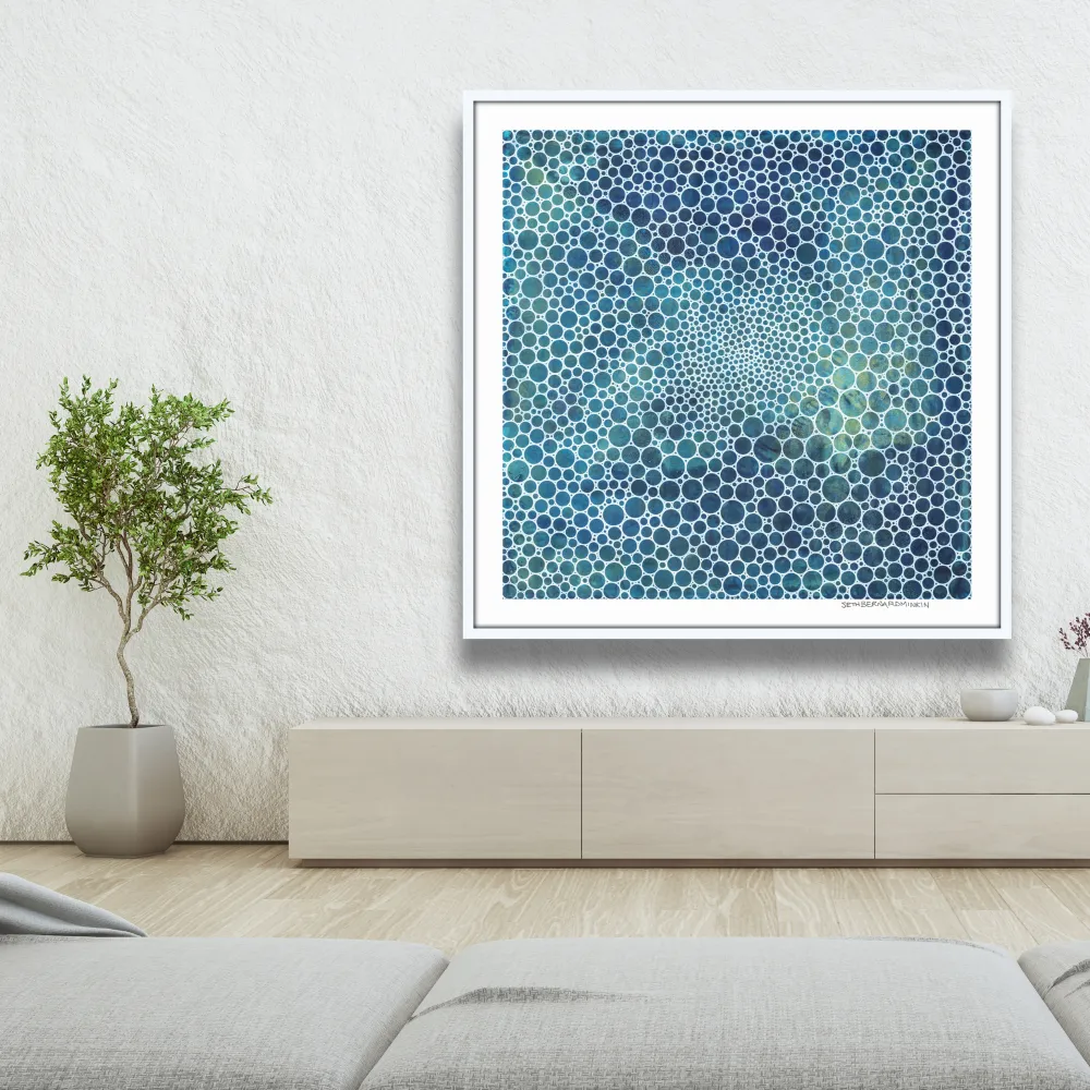 [white circles deep ocean][limited edition print by seth b minkin]