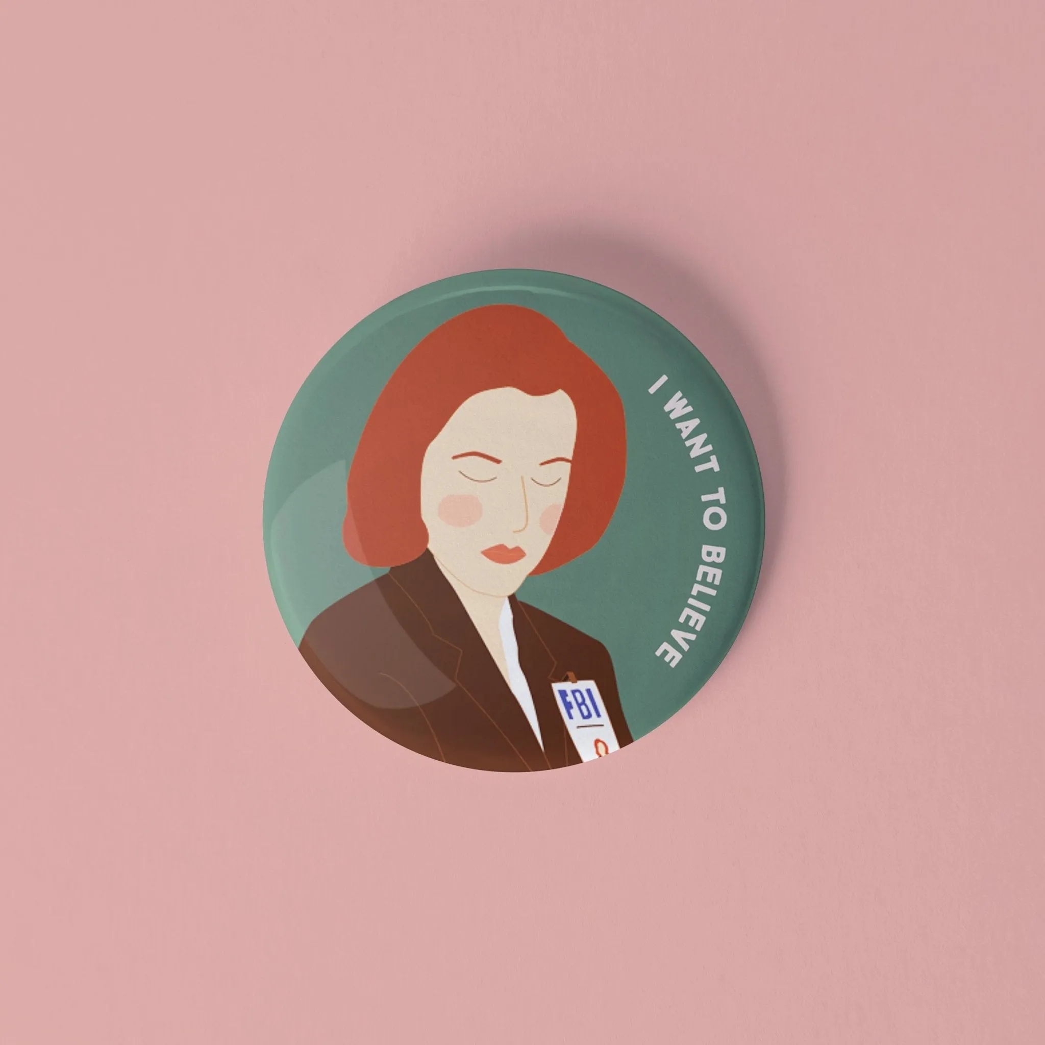 X-Files pinback buttons Set of 2